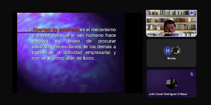 Especialista analiza el futuro del derecho digital en masterclass de posgrado