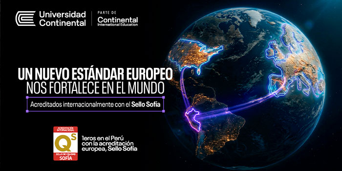 Universidad Continental logra la Acreditación Internacional Sello Sofía, la más alta distinción europea en calidad educativa