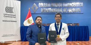 Universidad Continental y Colegio de Químicos Farmacéuticos de Arequipa firman convenio de cooperación