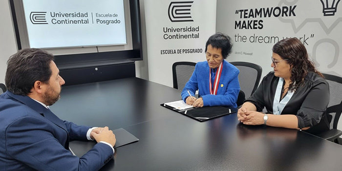 La EPG Continental y el Colegio de Matemáticos del Perú firman un convenio de cooperación