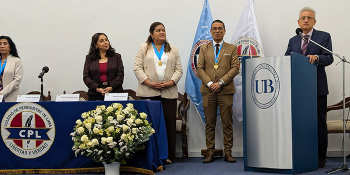 La EPG Continental participó en la sesión solemne del Colegio de Periodistas de Lima por el Día del Periodista