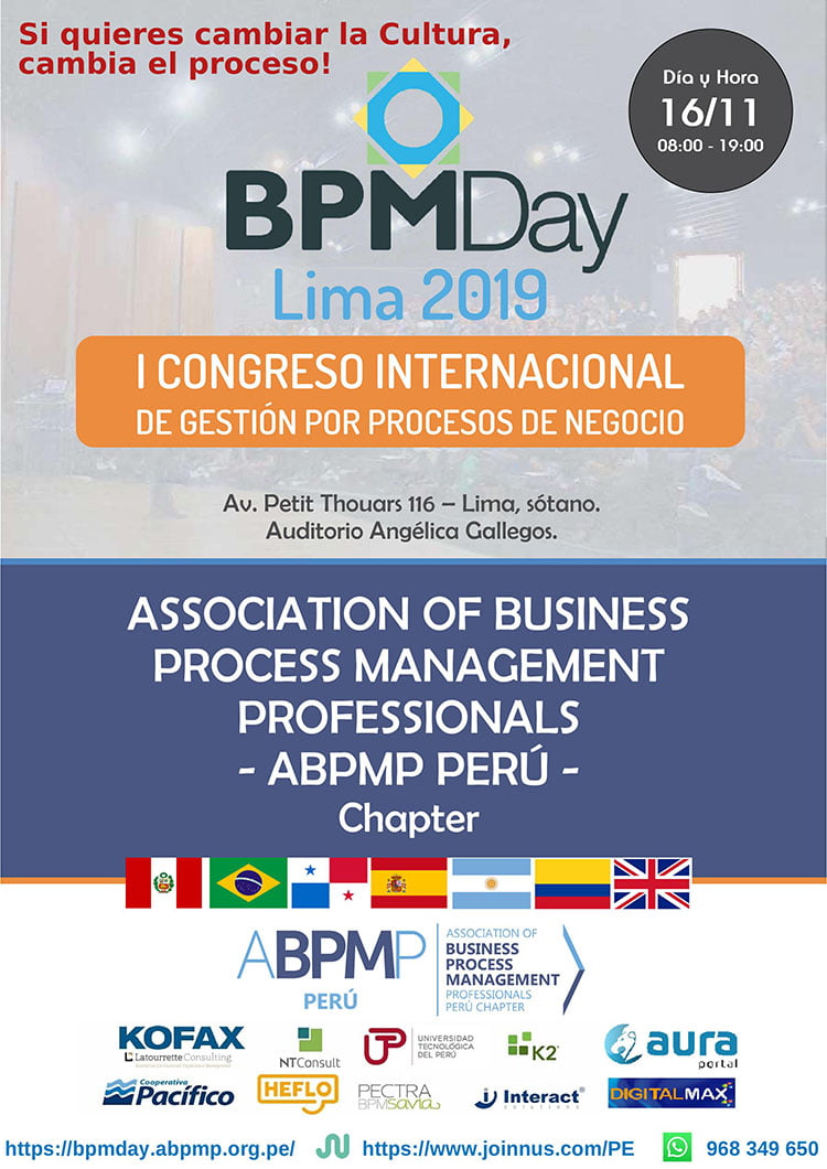 Estudiantes de posgrado están invitados al 1er Congreso Internacional de Gestión de Procesos de Negocios BPMDay 2019