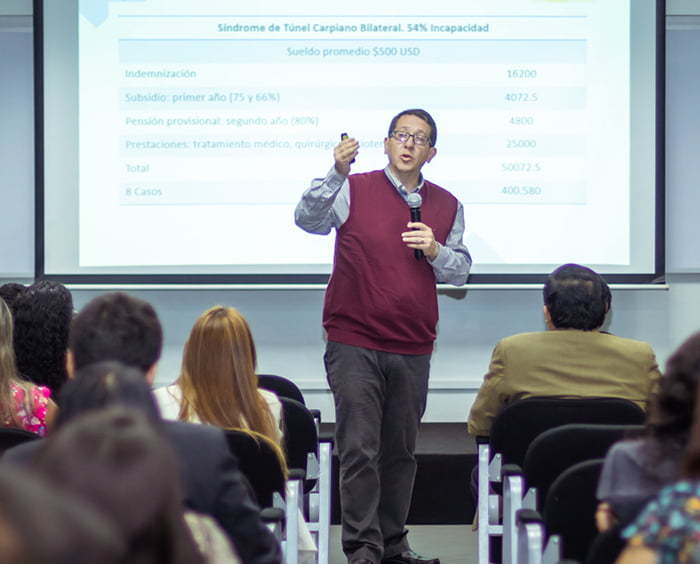 Seminario internacional sobre Seguridad y Salud en el Trabajo fue organizado por la Escuela de Posgrado de la Universidad Continental